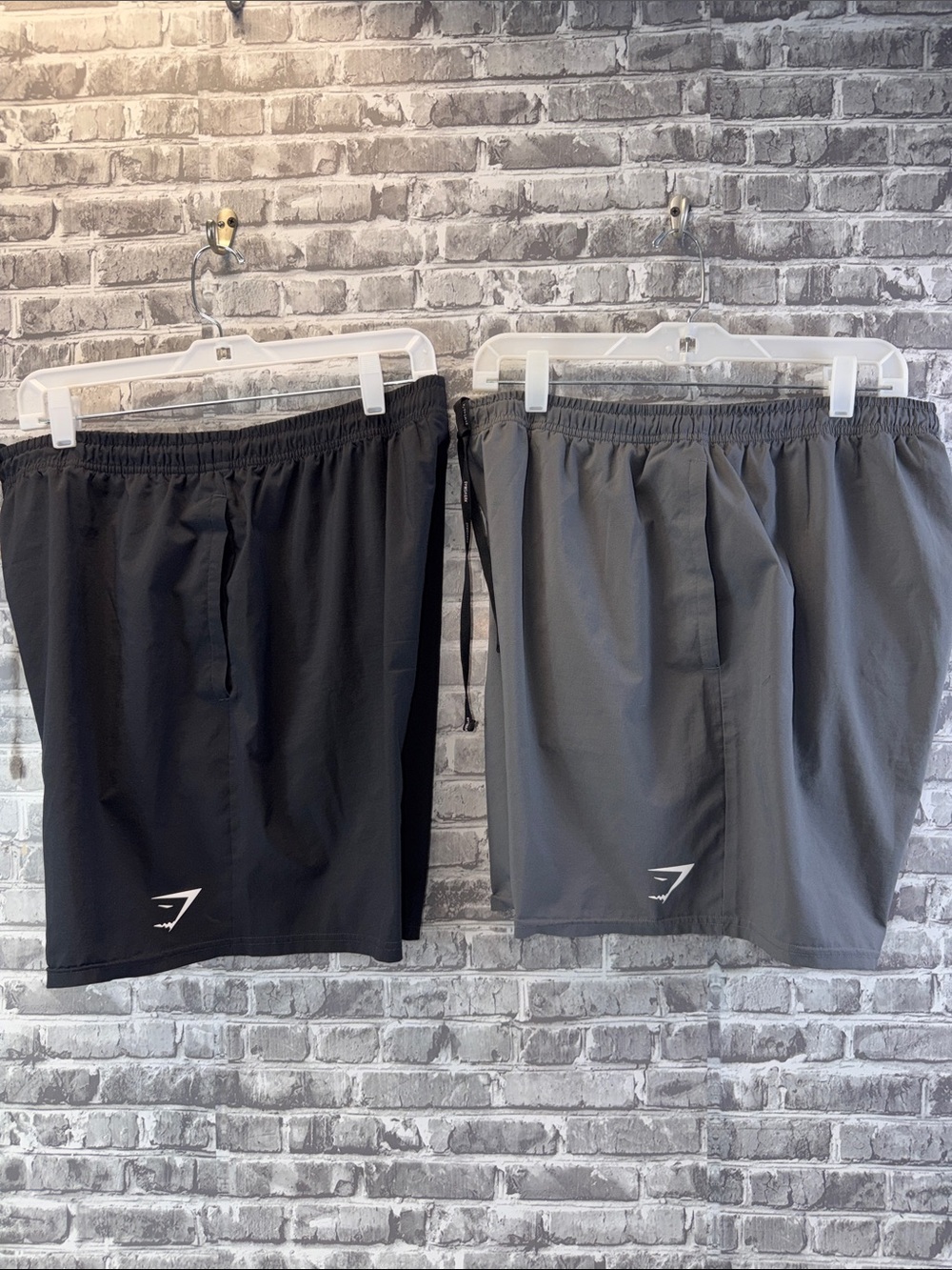 Gymshark Men's Athletic Shorts - Black & Gray